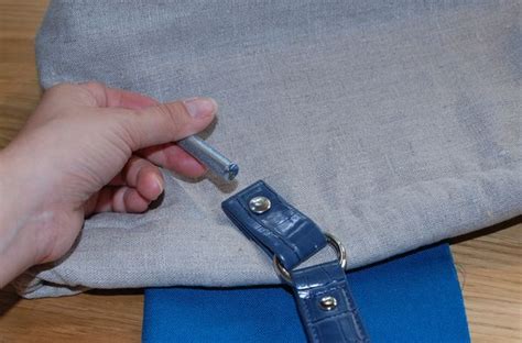 brushed metal rivet for fabric|how to apply rivets fabric.